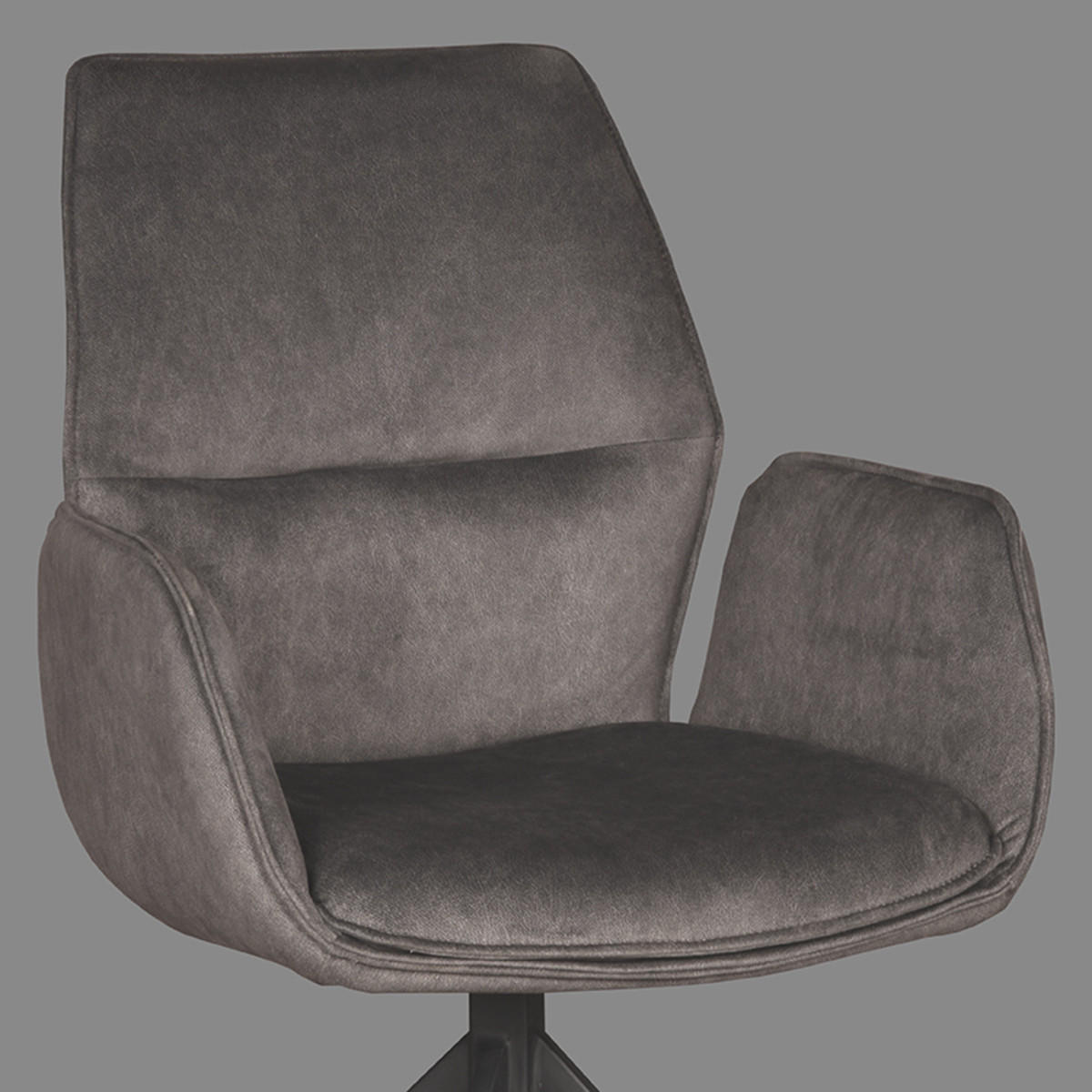 ESSZIMMERSTÜHLE Mellow Grey 63/58/92 cm 2er-Set - Grau, Textil (58/92/63cm) - LABEL51