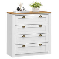 KOMMODE BOLTON - Weiß/Braun, Holz (91/93/40cm) - IDIMEX