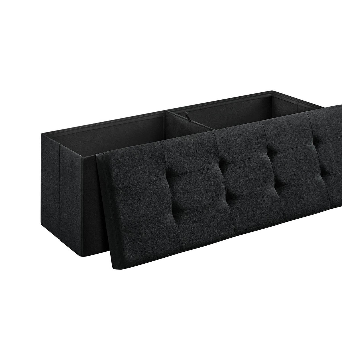 SITZBANK VICTORIA - Schwarz, Holzwerkstoff (38/38/110cm) - Hansiro