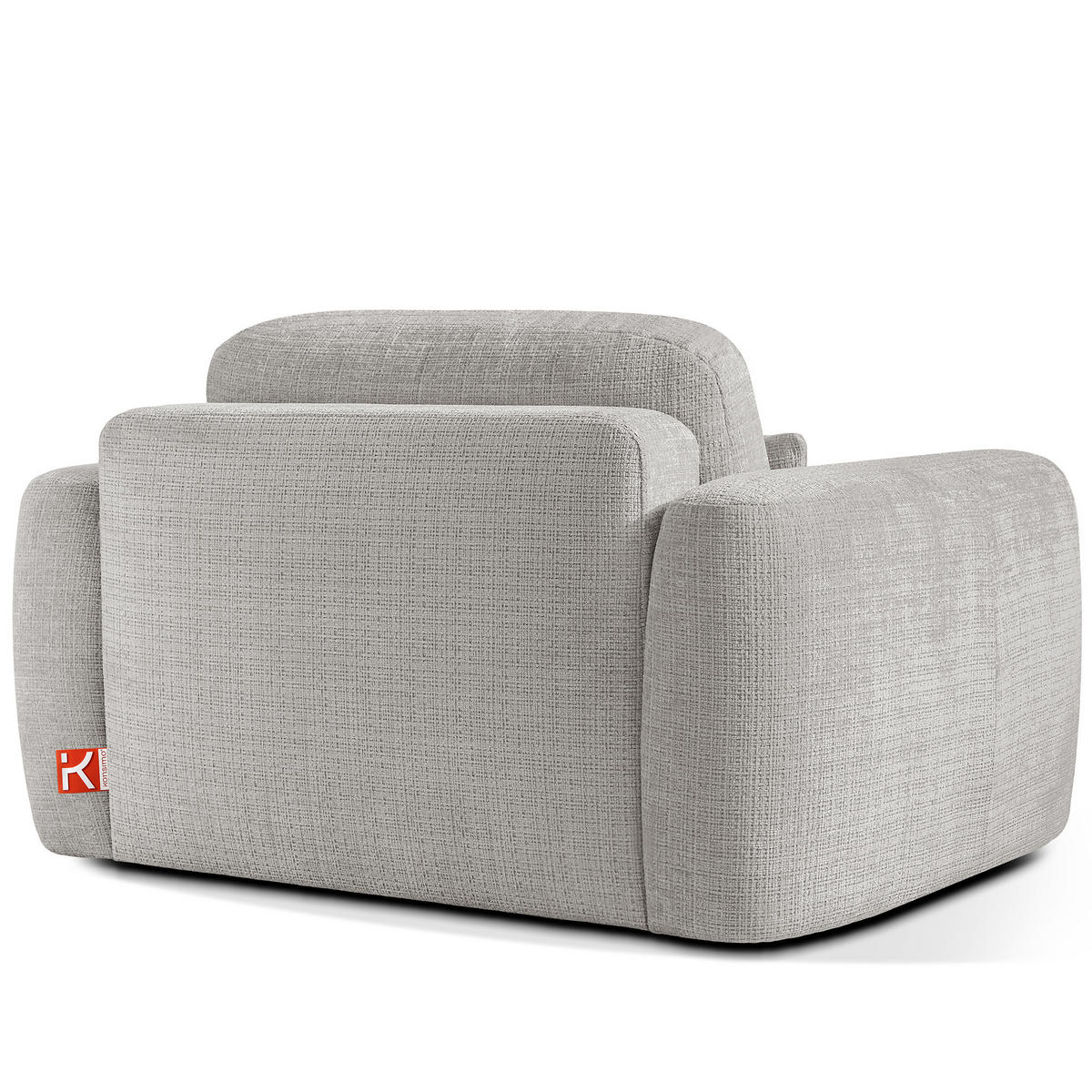 SESSEL ELOSA - Hellgrau, Holz/Textil (145/85/115cm) - KONSIMO®