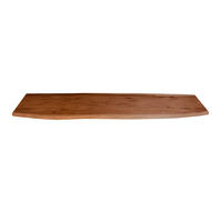 TISCHLATTEN MIT BAUMKANTE FÜR HEIMWERKER, AKAZIENHOLZ CURTIS - Braun/Naturfarben, Akazienholz/Holz (40/140/3cm) - SAM