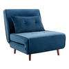 SESSEL mit Schlaffunktion - Samt - Dunkelblau - URIBIA - Blau, Textil (91/81/77.5cm) - Vente-Unique