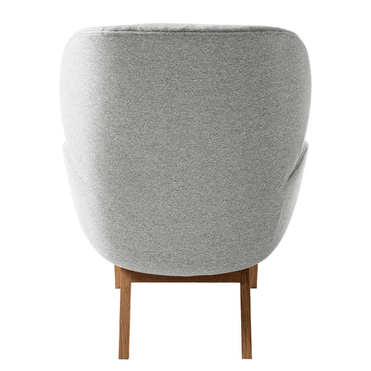 SESSEL - Eichefarben/Hellgrau, Eichenholz/Textil (82/102/90cm) - home24