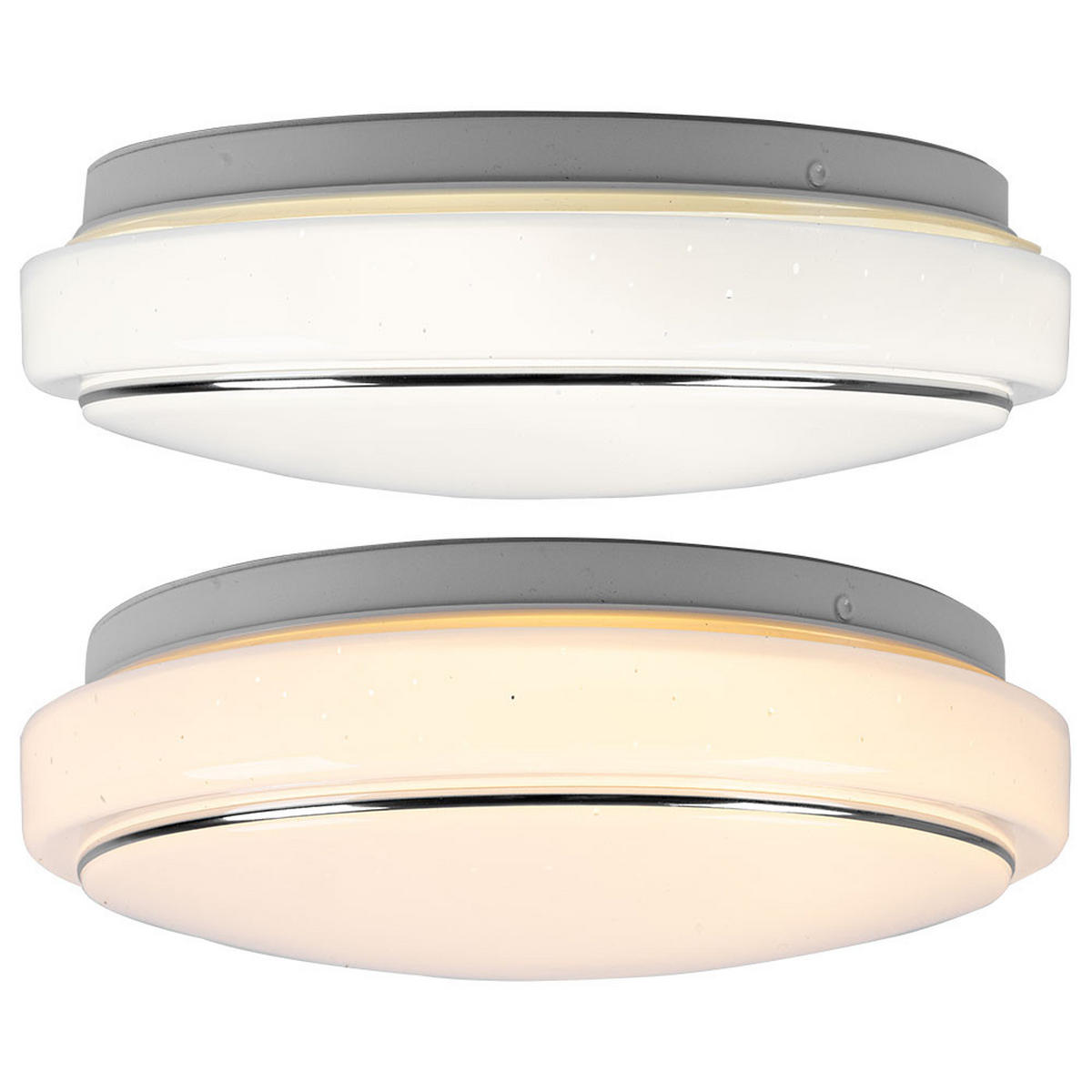 LED DECKENLEUCHTE Weiß Kunststoff - Weiß, Metall (28/28/8.5cm) - Briloner