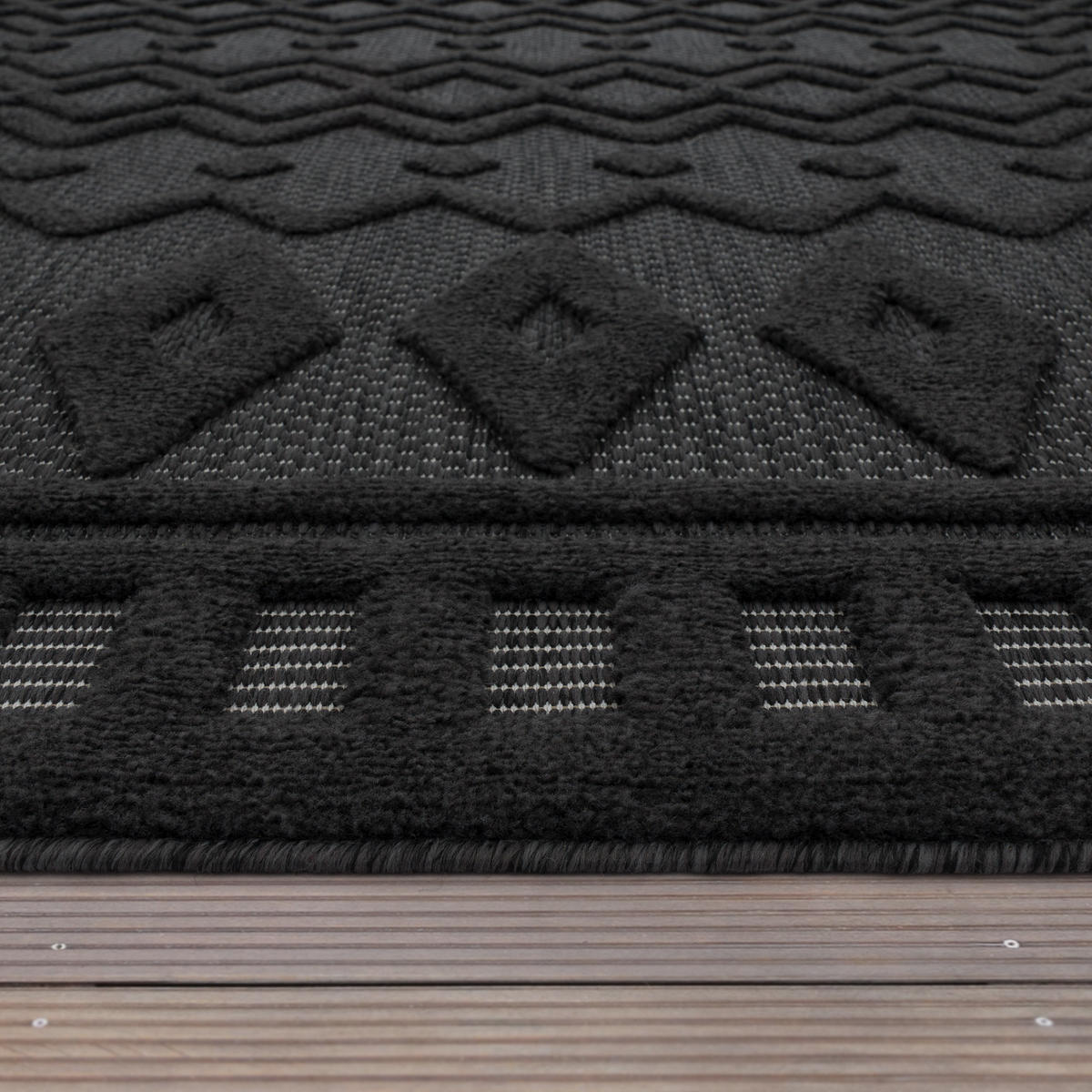 OUTDOORTEPPICH 160/220 cm Livorno 671 - Anthrazit, Textil (160/220cm) - Paco Home