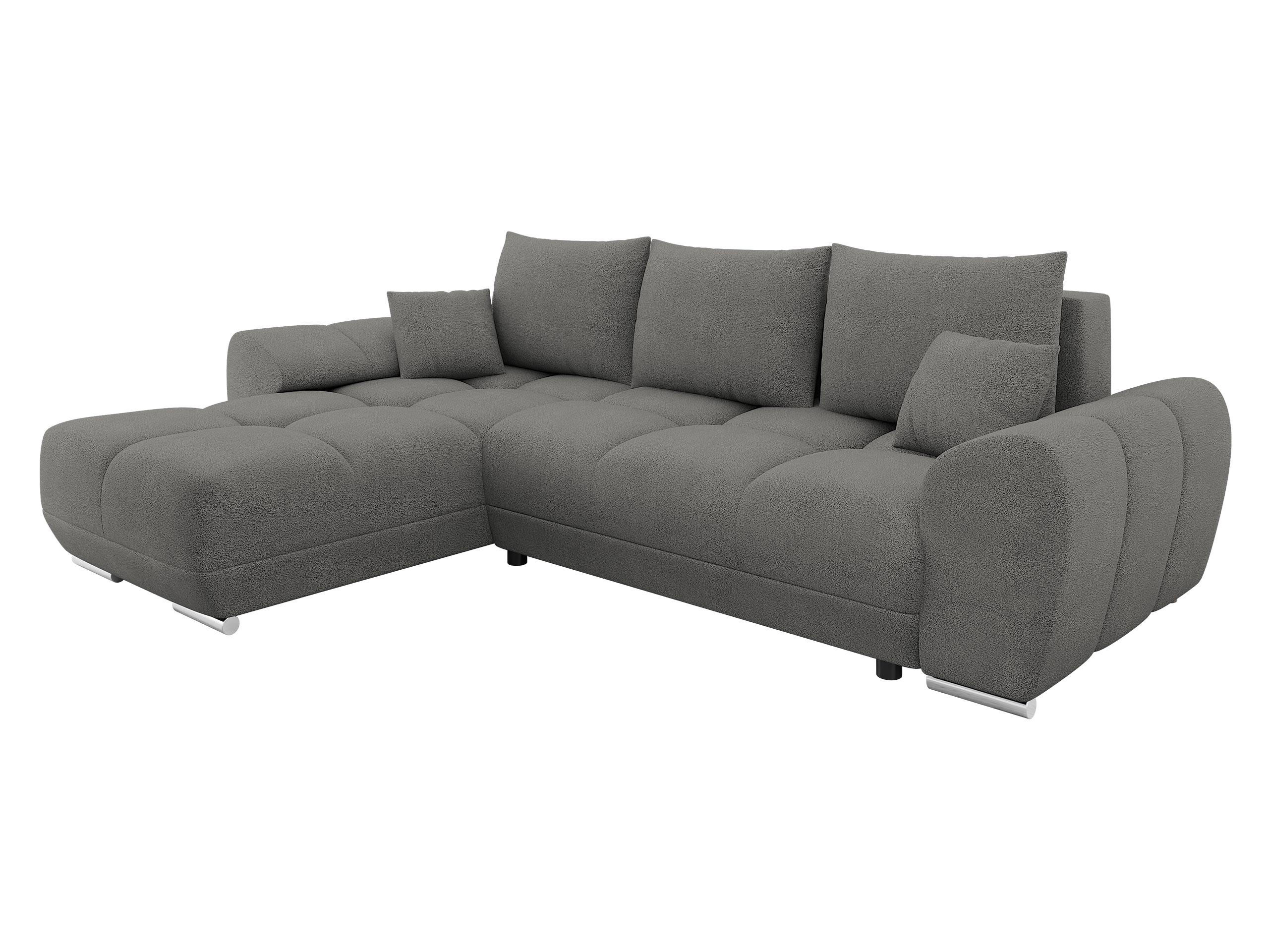 ECKSOFA Logo - Grau, Holz/Kunststoff (291/183cm) - MIRJAN24