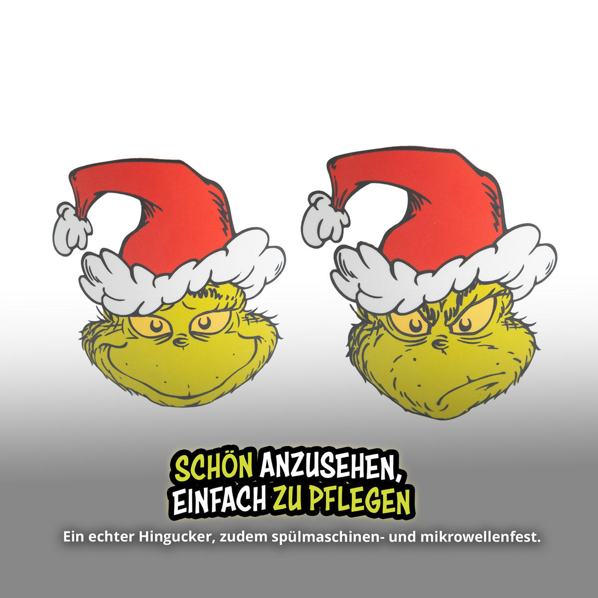 KAFFEEBECHER The Grinch Weiß/Grün 350 ml - Grün, Keramik (0.35L) - United Labels