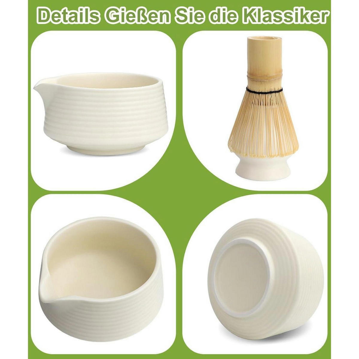 MATCHA Set 7-teilig Weiß - Weiß, Keramik (15/10/15cm)