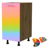 UNTERSCHRANK Brerra D1D/40 40 / 50 / 82 cm - Multicolor/Eiche Artisan, Holz/Holzwerkstoff (40/82/50cm) - Feldmann-Wohnen