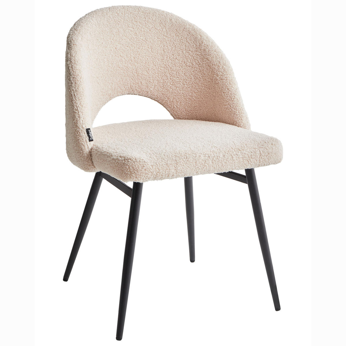 ÉTKEZŐSZÉK 2 darabos Szett Poliészter Bézs Onaga - bézs, textil/fém (45/77/46cm) - Beliani