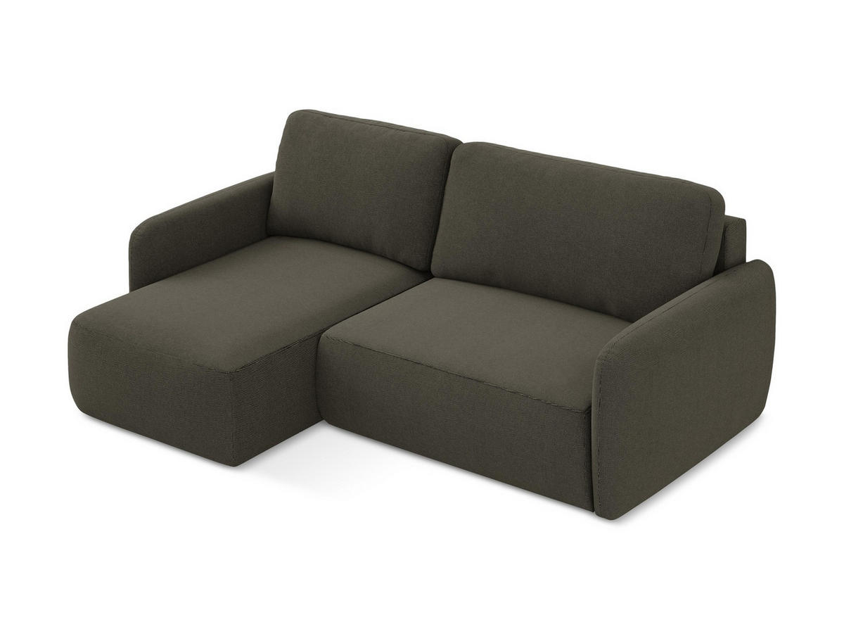 4-SITZER-SOFA Chenille Stoff Orange - Terracotta/Schwarz, Holzwerkstoff/Kunststoff (244/70/102cm) - LaMiaSofa