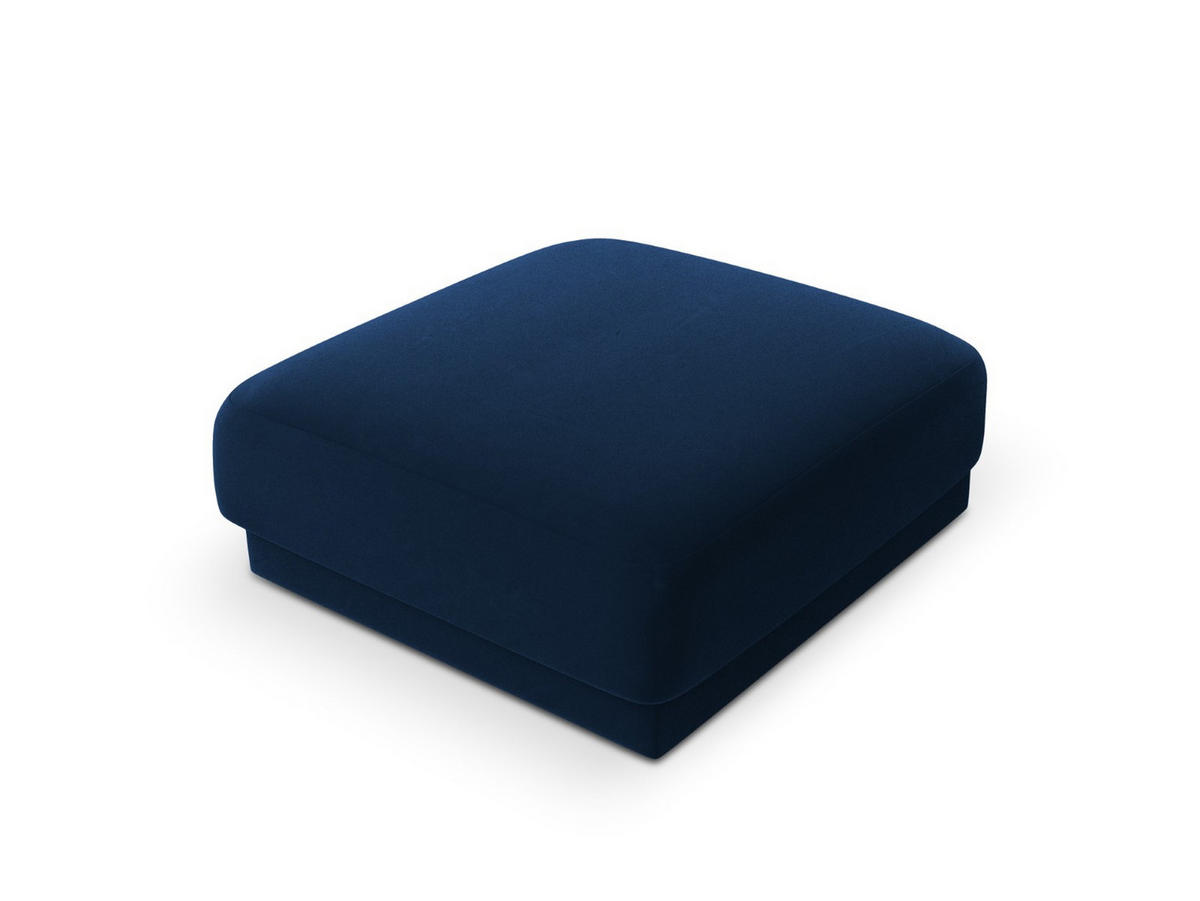 POUF Miley aus Samt königsblau - Blau, Textil (90/40/90cm) - Micadoni