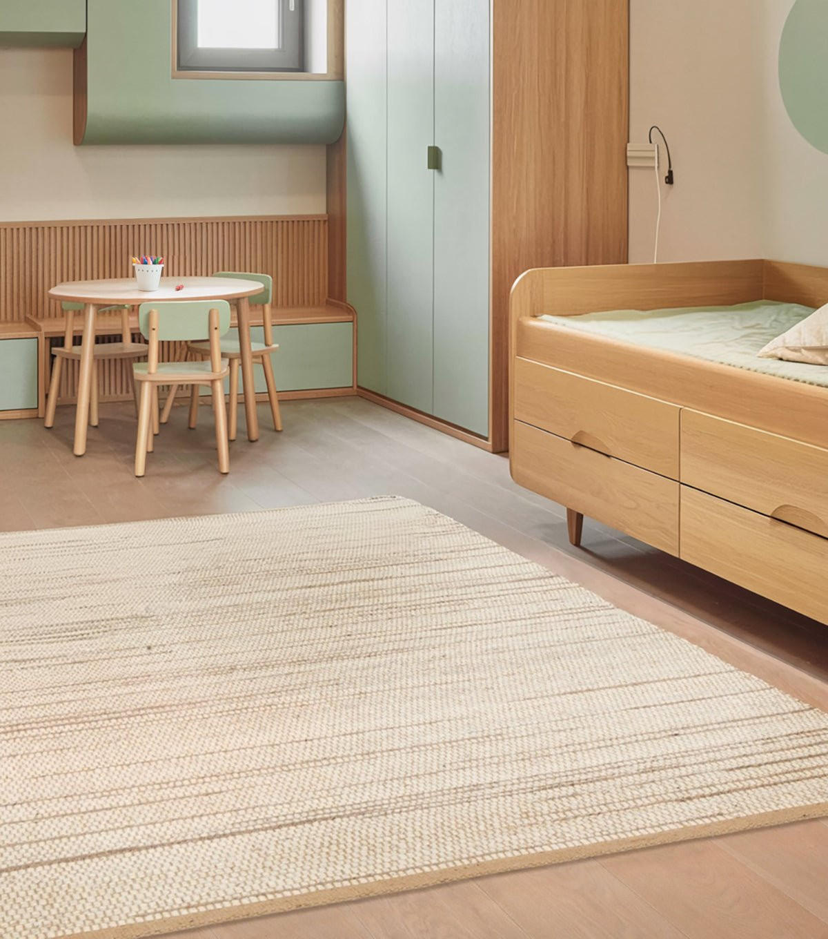 TEPPICH handgefertigt Wolle Jute beige - Beige, Naturmaterialien (120/170cm) - AFK Living