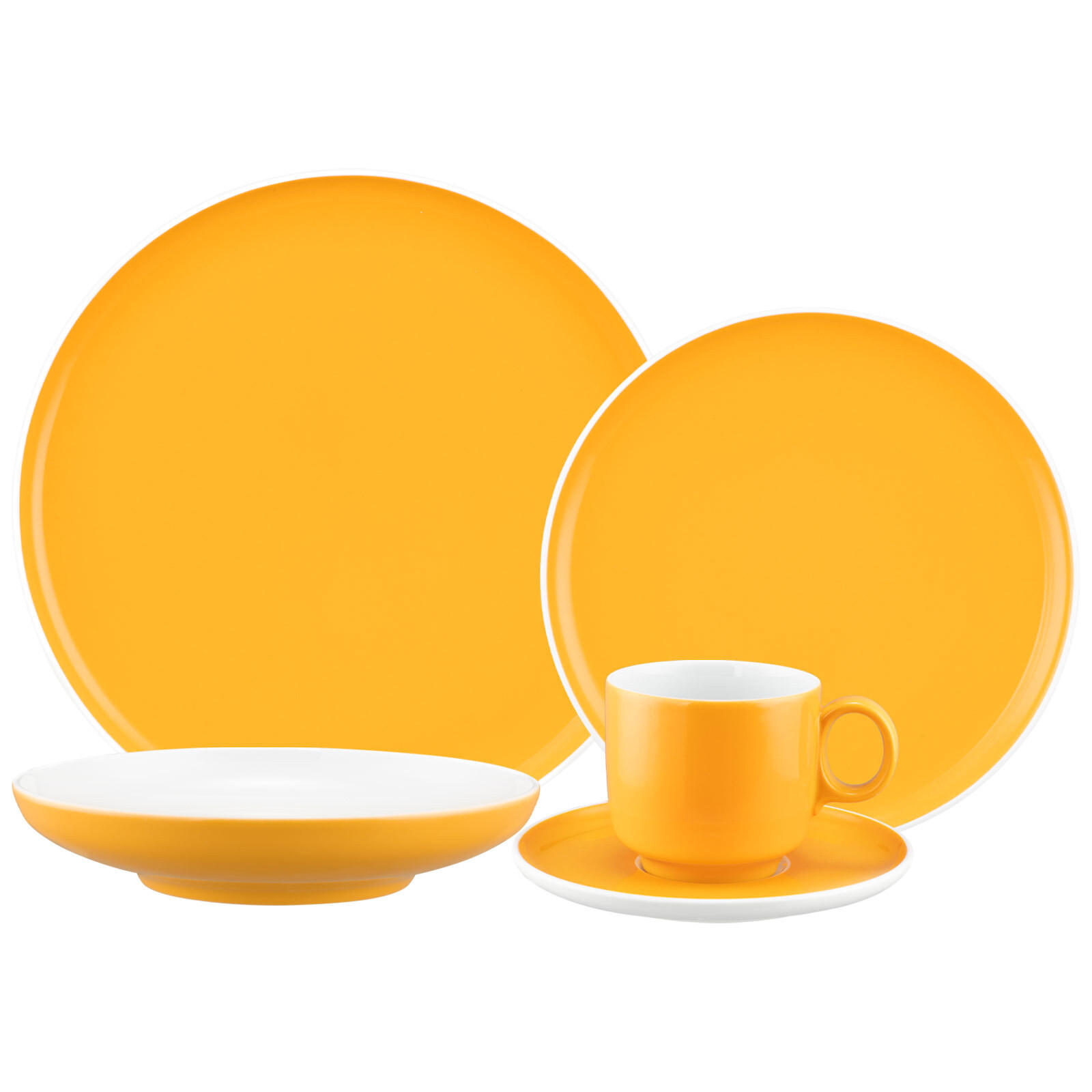 KOMBISERVICE Sento Home Pure Colors Mango Orange 30-tlg. - Orange, Keramik (2/2/2cm) - Seltmann Weiden