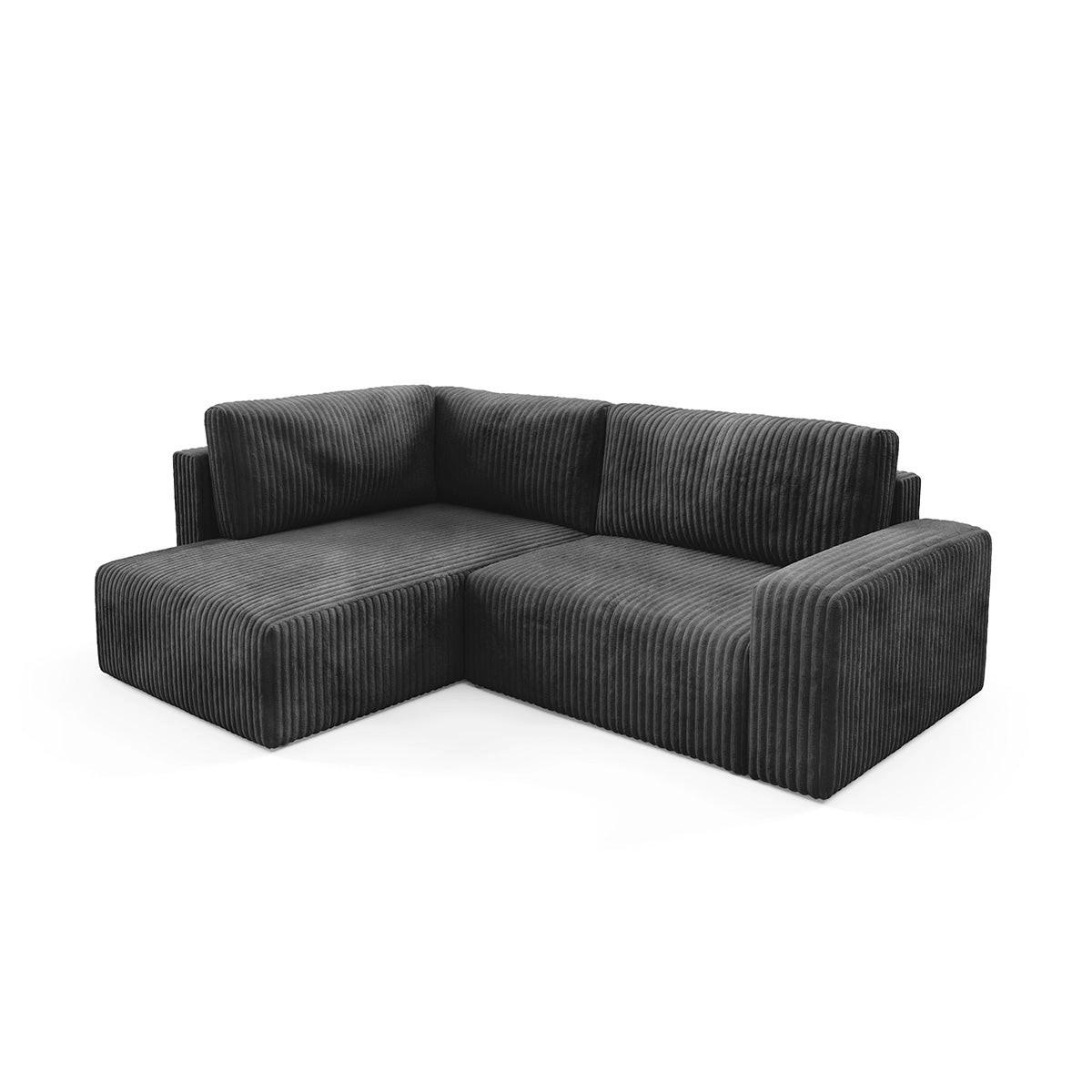 Petits-meubles Ecksofa Schwarz 245x182 cm