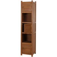 HOCHREGAL Braun - Braun, Holz (40/181/40cm) - MCW