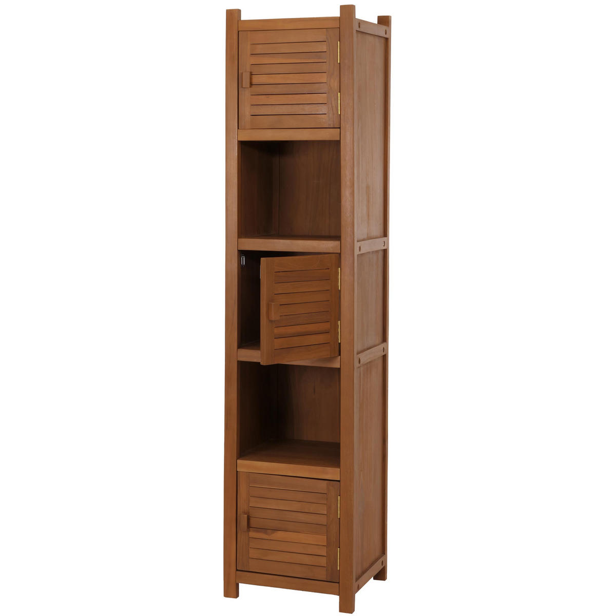 HOCHREGAL Braun - Braun, Holz (40/181/40cm) - MCW