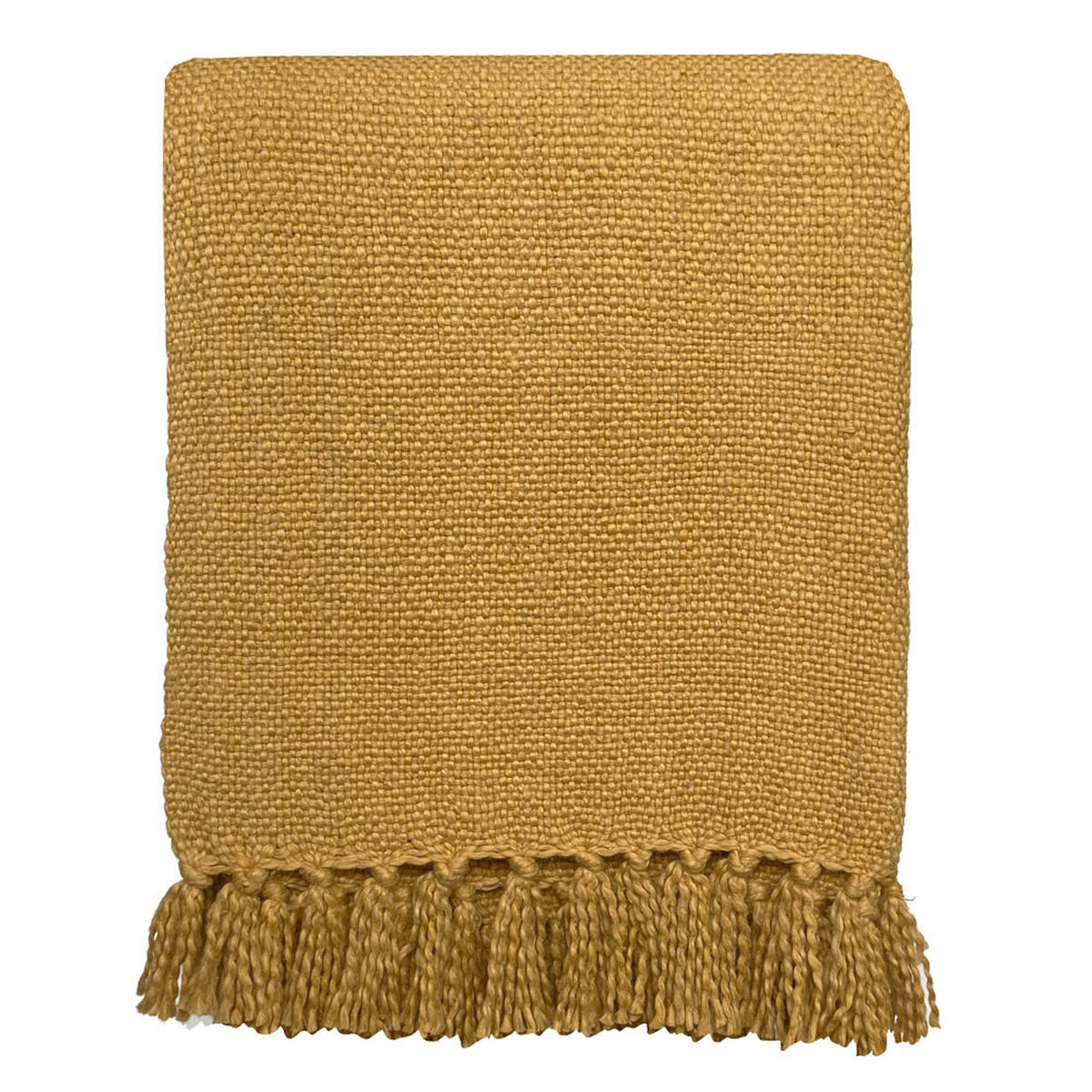 BAUMWOLLDECKE Jaspisgelb - Gelb, Textil (127/152cm) - Malagoon