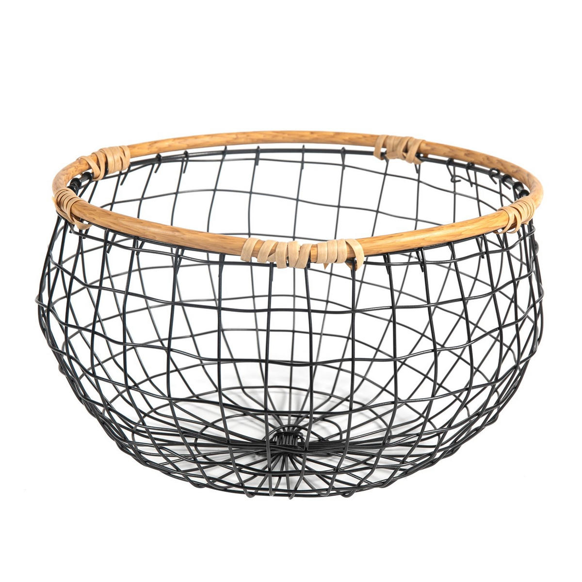 METALLKÖRBE LOU - Schwarz, Metall (31/20/31cm) - IDIMEX