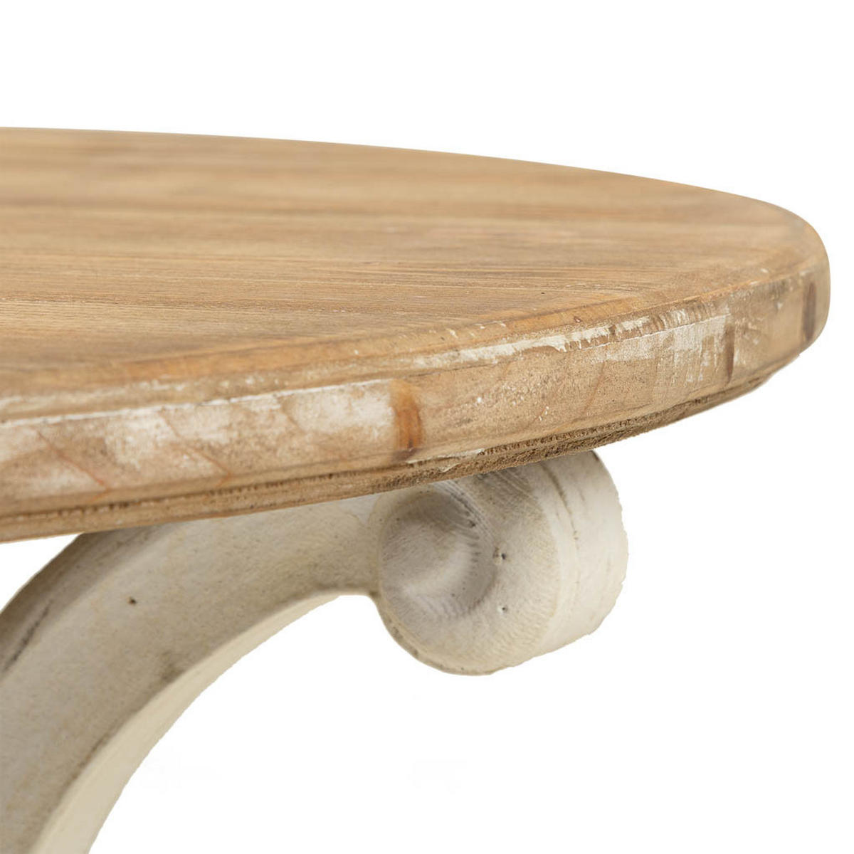 TISCH aus Holz, weiß, 80x47cm - Weiß, Holz (80/80/47cm) - Wanderlust