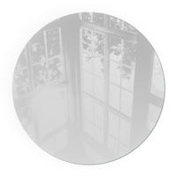 GLASPLATTE für Kamin Ø 50 cm - Grau, Glas (50/50/0.4cm) - TULUP