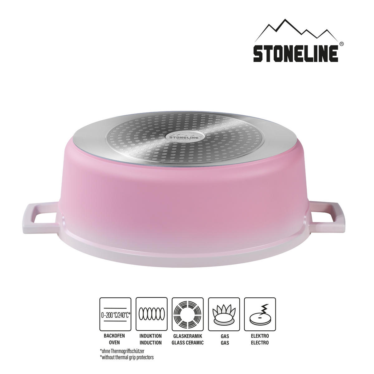 GOURMET BRÄTER - Rosa, Metall (32cm) - Stoneline