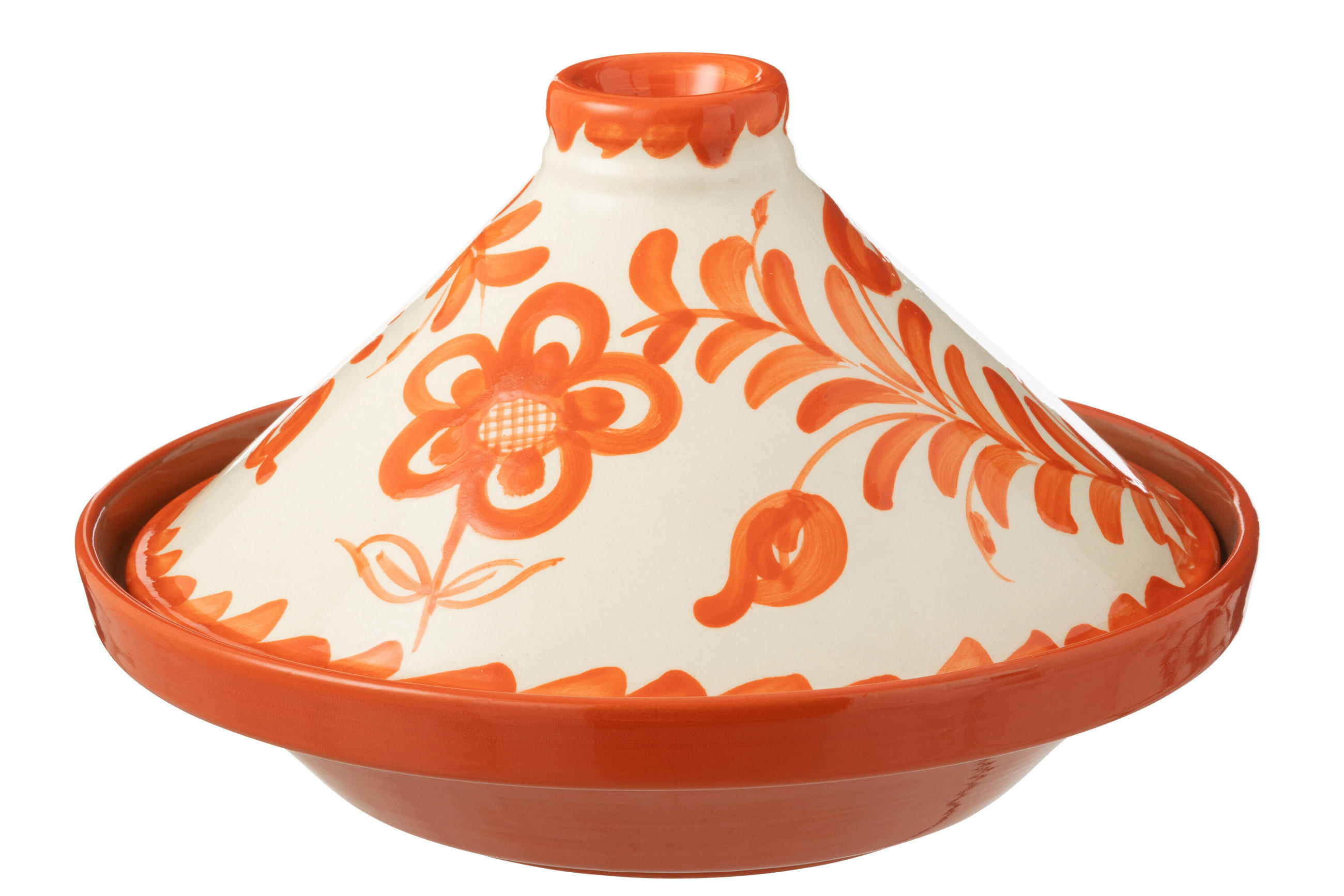 TAJINE GRANADA PATTERN - Töpferei - Orange - Multicolor, Keramik (20cm) - J-Line