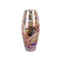 VASE Melange Cone Braun 16/16/36 cm - Braun, Glas (36cm) - Present Time