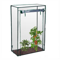 GEWÄCHSHAUS Transparent Tomaten PVC 150x100x50 cm - Transparent, Kunststoff/Metall (100/150/50cm) - Relaxdays