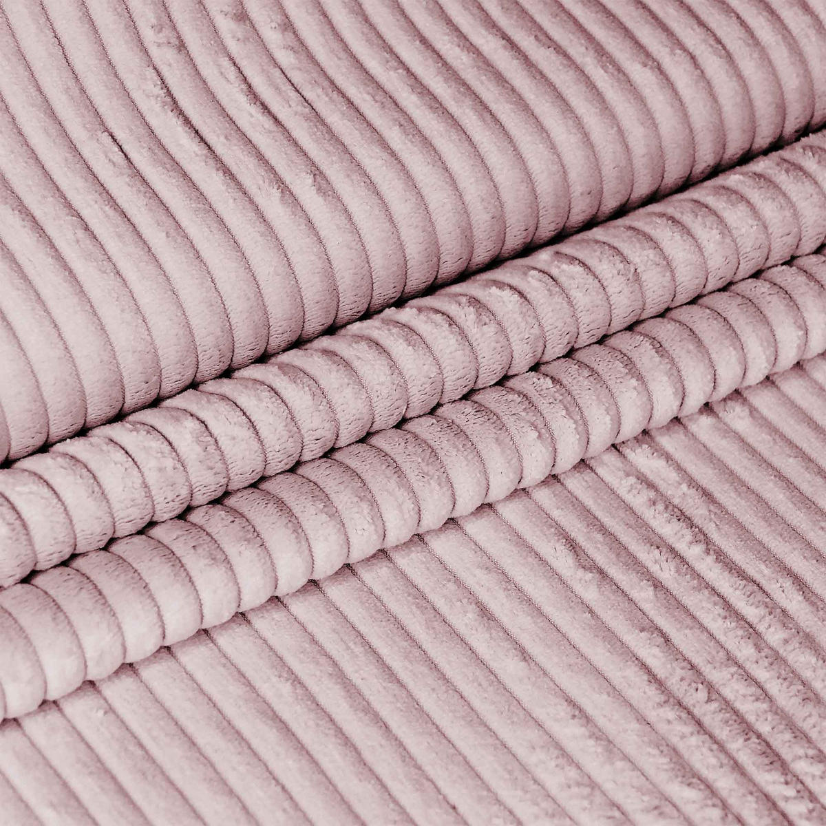 SITZSACK PARADISE MIT FUßSTÜTZE Kordsamt 2-tlg Silver Pink M - Pink, Textil (90/100/90cm) - Dreamroots