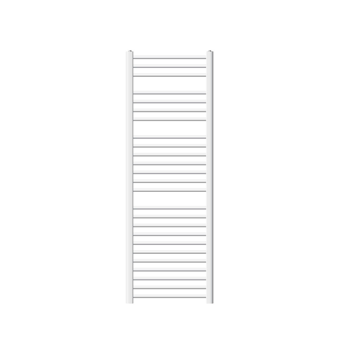 BADHEIZKÖRPER Sahara 500x1500 mm Weiß gebogen mit Seitenanschluss - Weiß, Metall (50/150/5cm) - LuxeBath