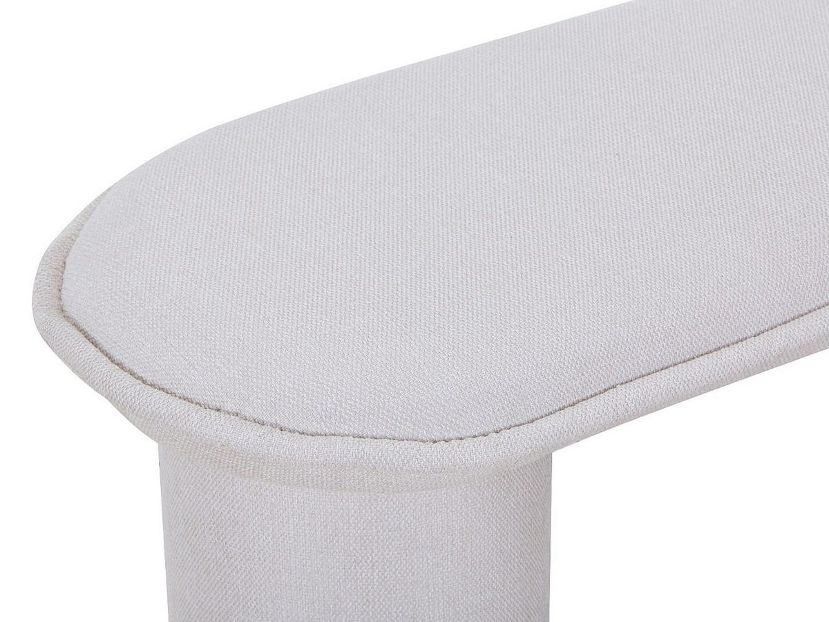 SITZBANK - 122 cm x 44 cm - Stoff - Beige - ELAMIU - Beige, Textil (122/42/44cm) - Vente-Unique