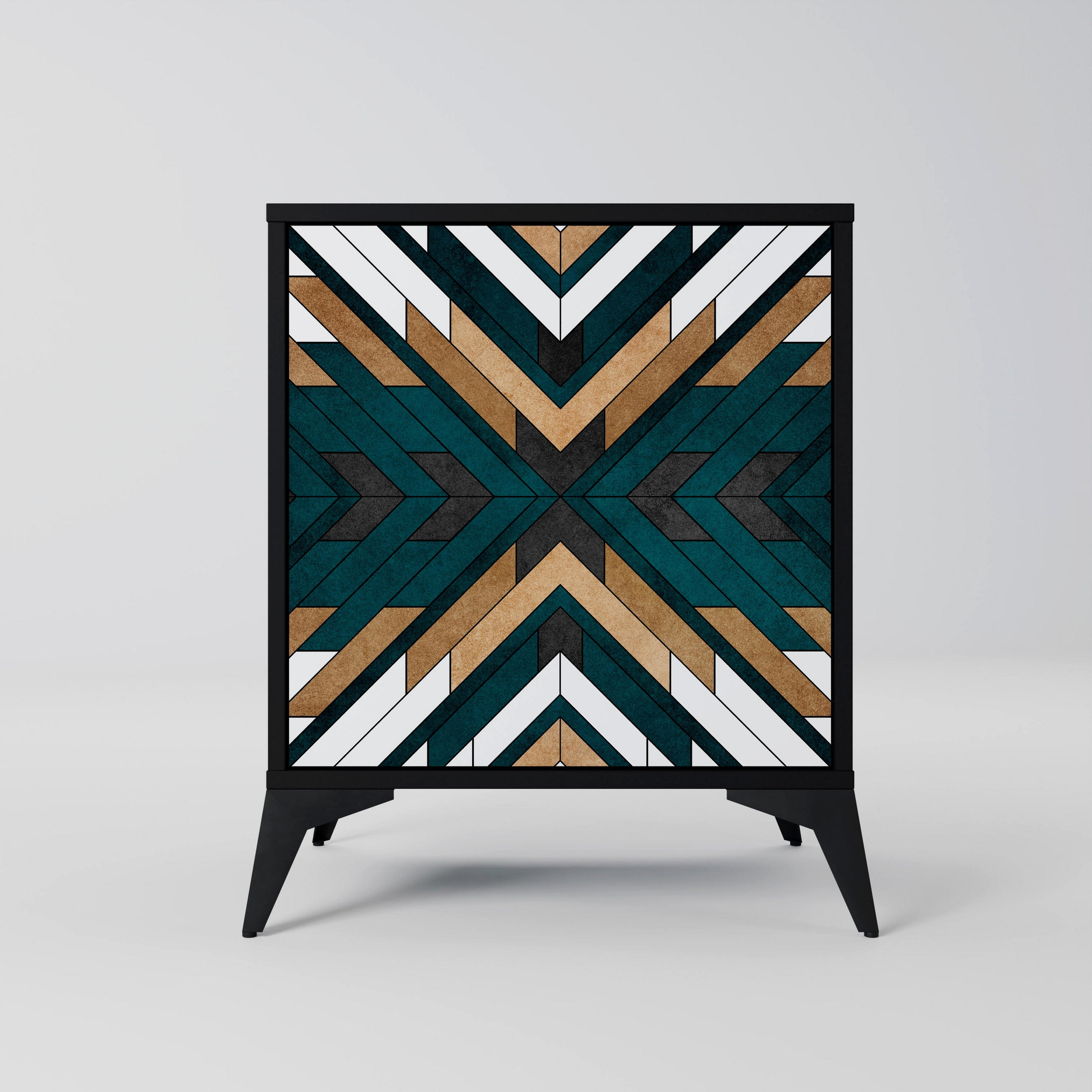 SpaceRebels Sideboard Schwarz 57.5x70.5x42 cm