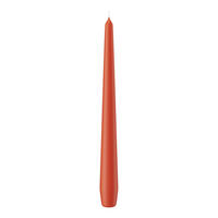 SPITZKERZEN (konische Kerzen) Dukat 250 x Ø 25 mm, 12 Stück - Terracotta, Paraffin (2.5/25/25cm) - Wiedemann Kerzen