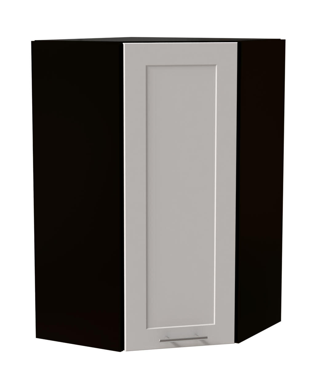 HÄNGESCHRANK Oslo W4/10/60 Schwarz / Weiß Matt 60 / 60 / 96cm - Schwarz/Weiß, Holz/Holzwerkstoff (60/96/60cm) - Feldmann-Wohnen