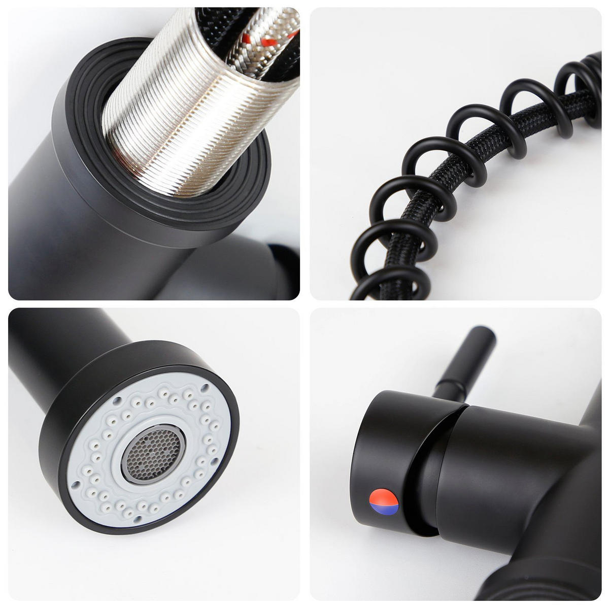 KÜCHENARMATUR Sevrin 4.9/46.9/25.1 cm - Schwarz, Metall (4.9/46.9/25.1cm) - ZMH