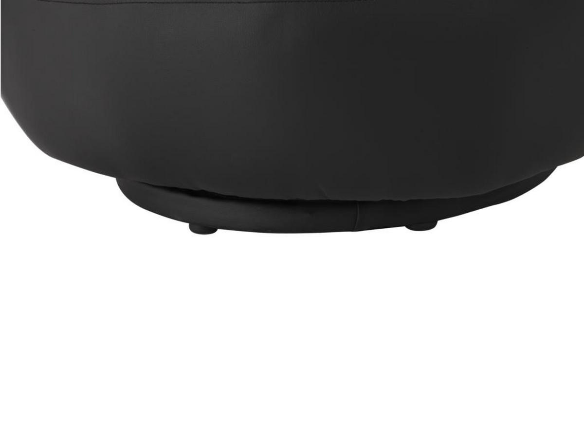 FINGERSESSEL drehbar - Kunstleder - Schwarz - CATCHY - Schwarz, Leder (78/89/82cm) - Vente-Unique