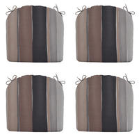 SITZKISSEN Nox - Mehrfarbig - 46/48/4,5 cm - 4er-Set - Multicolor, Textil (48/4/46cm) - Madison