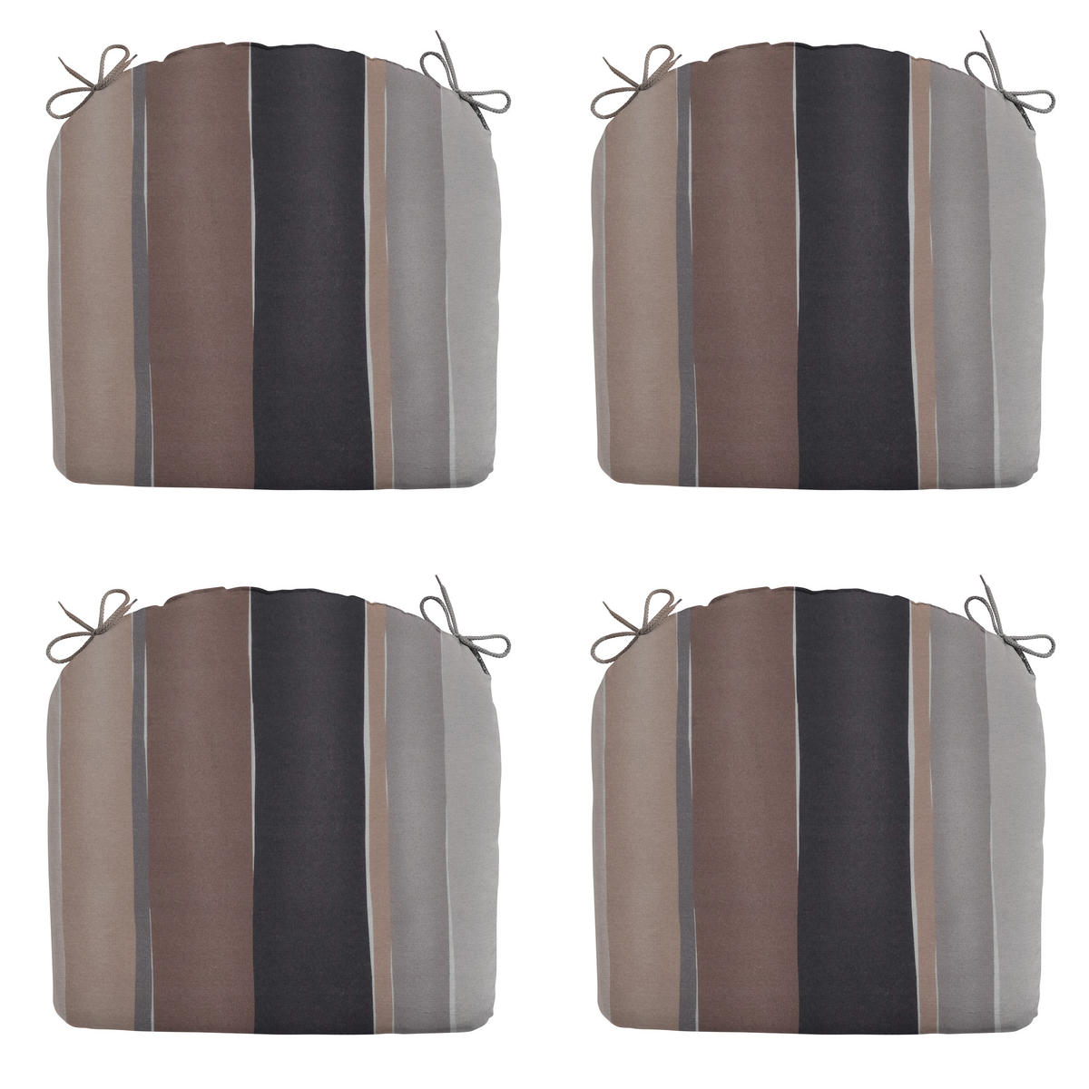 SITZKISSEN Nox - Mehrfarbig - 46/48/4,5 cm - 4er-Set - Multicolor, Textil (48/4/46cm) - Madison