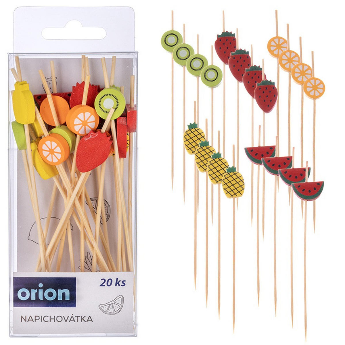 STAHLSPIESSE 23,5 cm 6 Stk. - Silberfarben, Metall (23.5cm) - Orion 