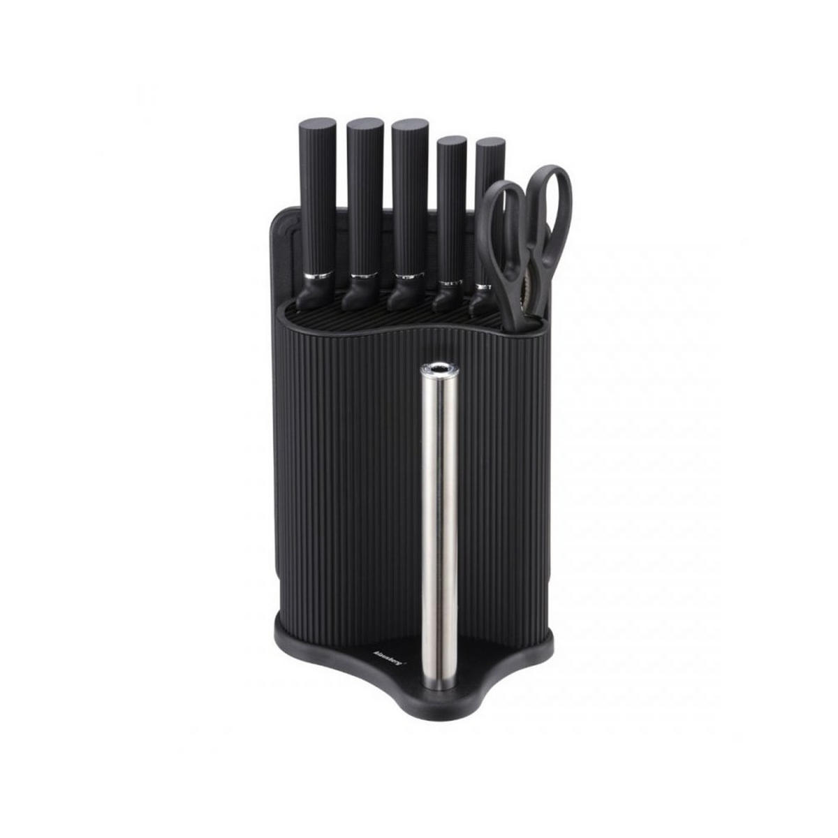 MESSERSET Schwarz 30/20/30 cm 63936 - Schwarz, Kunststoff - Klausberg 