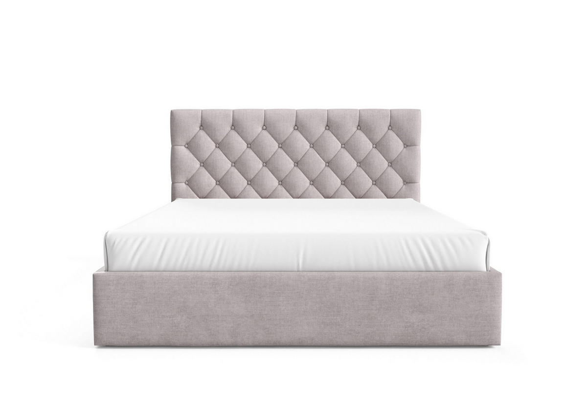 POLSTERBETT BEZA IV - Hellgrau - Hellgrau, Holz/Textil (180/200cm) - AN-Moebel 4u