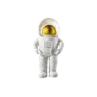 SCHNEEKUGEL Summerglobe The Astronaut, Glas, Polyresin, Weiß, Golden, 17 cm - Weiß, Glas (8/18/9cm) - Donkey Products