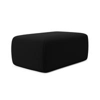 POUF Samt Stoff Schwarz - Schwarz, Kunststoff/Textil (102/40/62cm) - Makamii