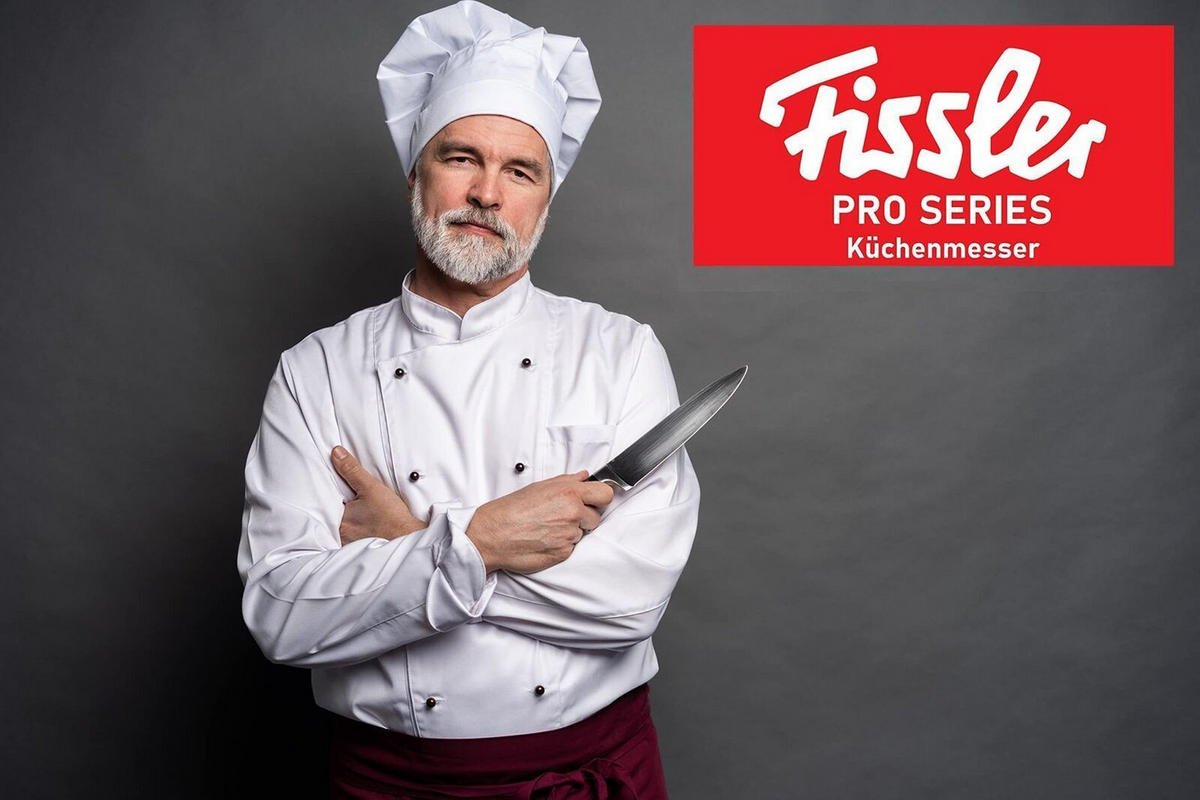 SANTOKUMESSER Pro Series 13cm Edelstahl Küchenmesser - Silberfarben/Schwarz, Kunststoff/Metall (30cm) - Fissler