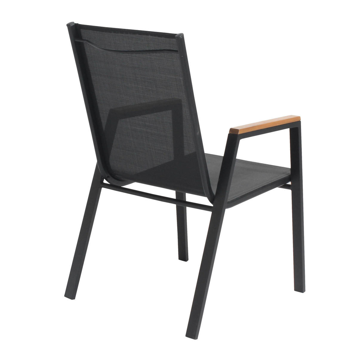 GARTENSTUHL 2-tlg., Grau - Eichefarben, Holz (56/94/62cm) - Oviala
