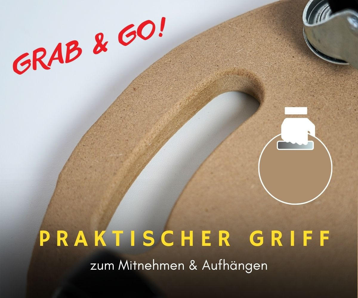 TRANSPORTROLLER 2er-Set Hercules mit 4 Rollen Rund 11x30x30 cm Traglast 100kg MDF Holzplatte Braun - Braun, Holzwerkstoff (30/30/11cm) - PROREGAL