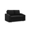 SOFA Neo mit abgeschrägter Armlehnen schwarz - Schwarz, Textil (148/90/87cm) - SIMKAM Furniture