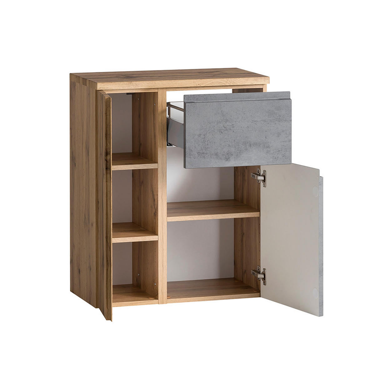 UNTERSCHRANK Vasto-03 - Grau, Holzwerkstoff (65/79/35cm) - Lomado