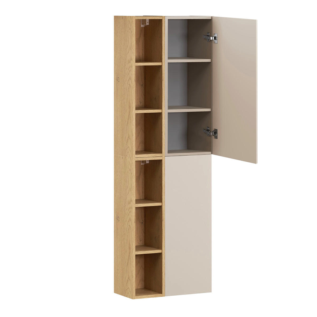 BADMÖBEL 120cm Azel 2er-Set Kaschmir - Beige, Holzwerkstoff (120/52/46cm) - Petits-meubles